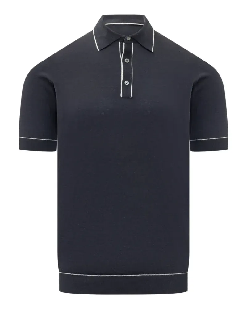 Filippo de Laurentiis short-sleeve polo shirt - Blau Blau
