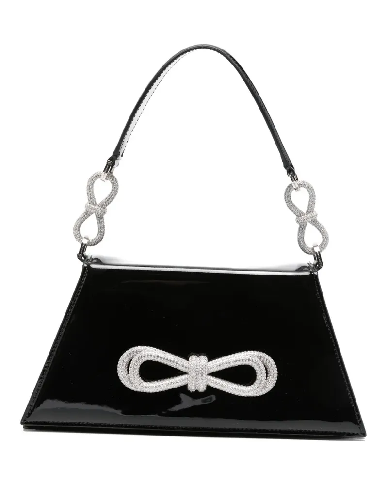 Mach & Mach medium Samantha bow detail tote bag - Schwarz Schwarz