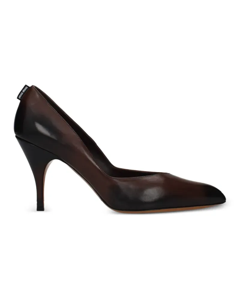 Miu Miu leather pumps - Braun Braun