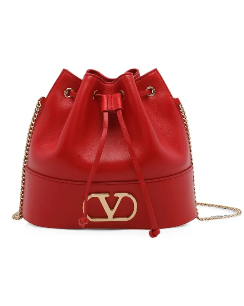 Valentino Garavani Beuteltasche mit VLogo - Rot Rot