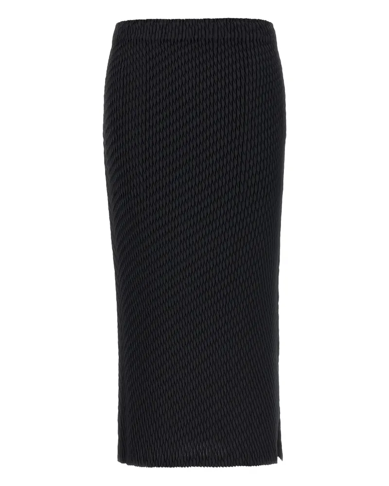 Issey Miyake Rock mit Schlitz - Schwarz Schwarz