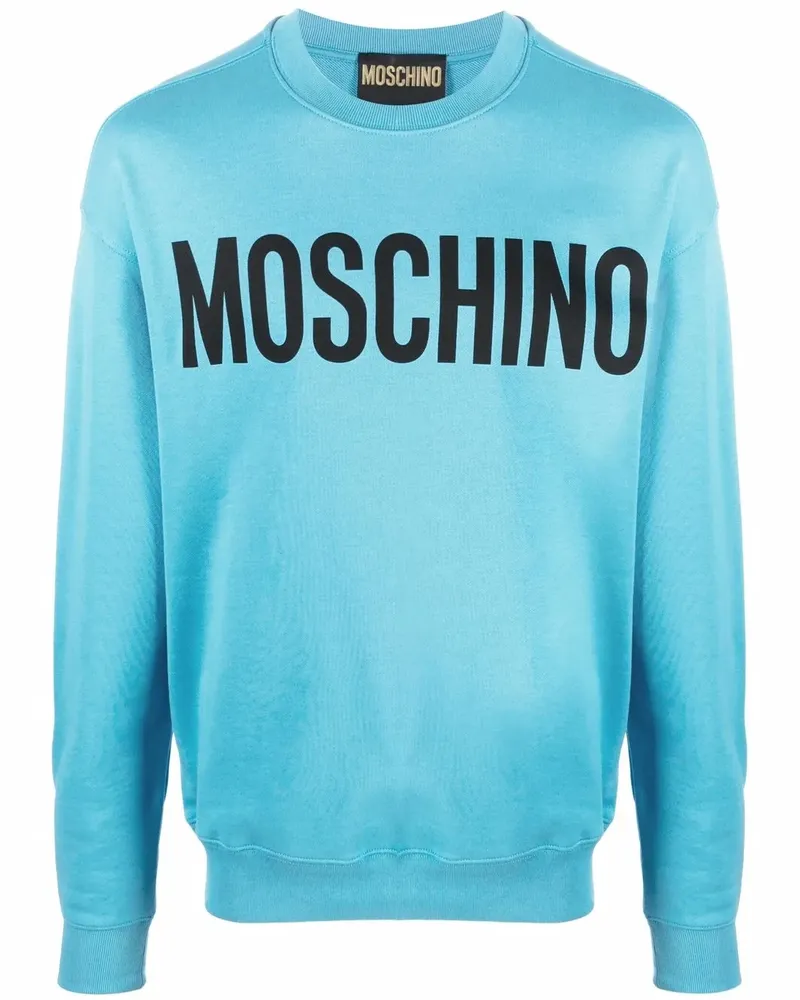 Moschino Sweatshirt mit Logo-Print - Blau Blau