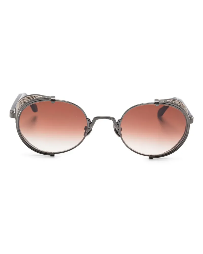MATSUDA Sonnenbrille mit rundem Gestell - Braun Braun