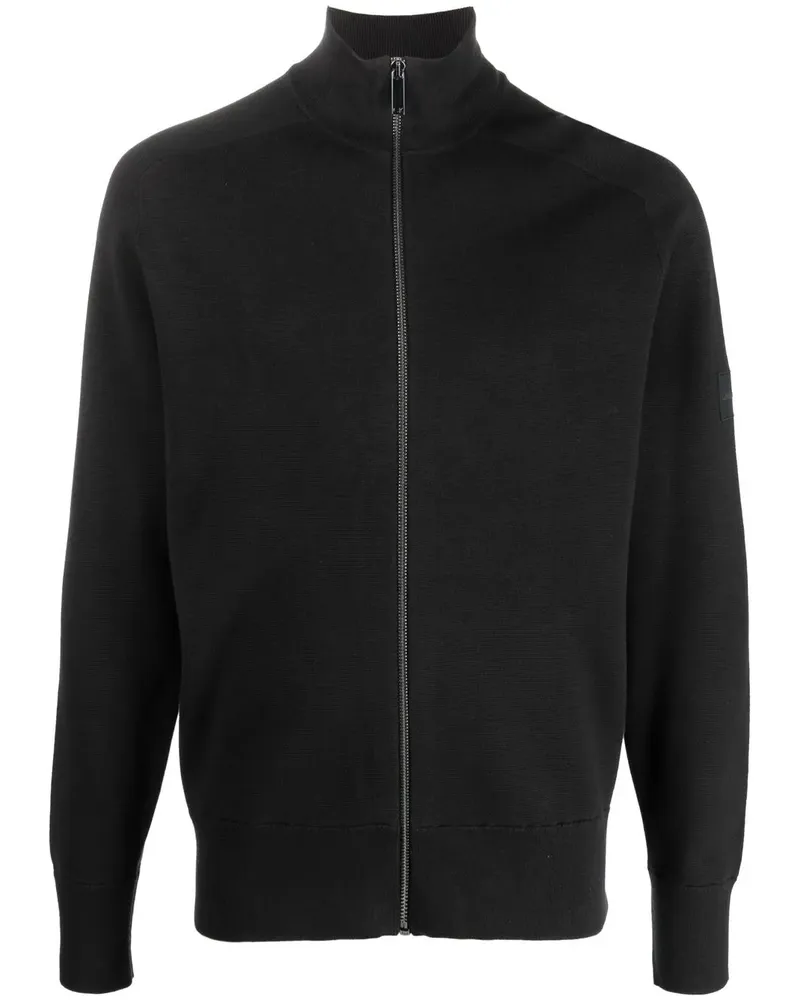 Calvin Klein Cardigan mit Stehkragen - Schwarz Schwarz