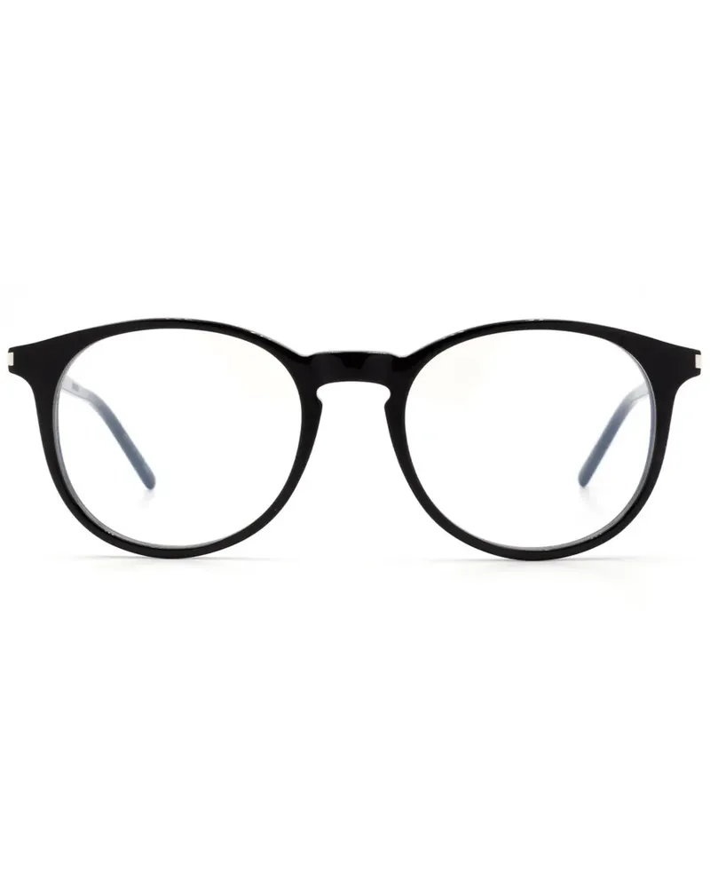 Saint Laurent Runde Brille - Schwarz Schwarz
