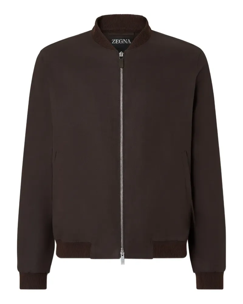 Ermenegildo Zegna Oasi Lino Bomberjacke - Braun Braun