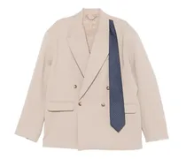 Doppelreihige Jacke - Nude