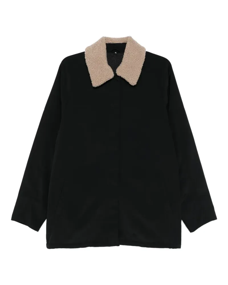 tibi Jacke mit Shearling-Kragen - Schwarz Schwarz