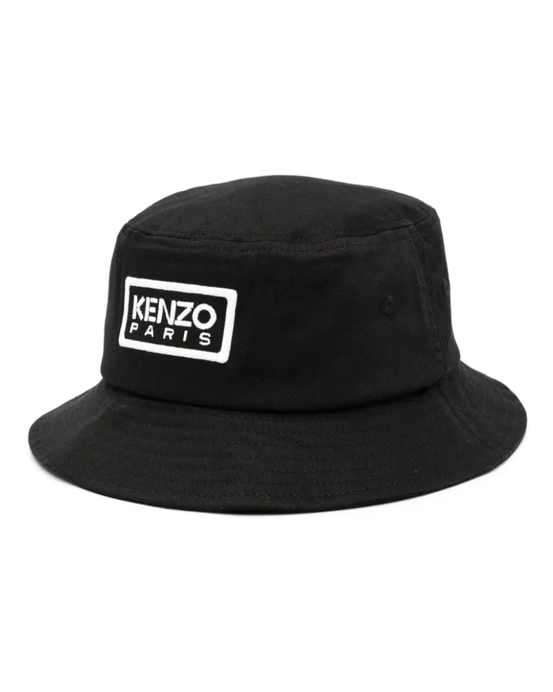 Kenzo Fischerhut mit Logo-Stickerei Schwarz