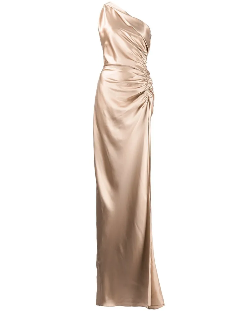 mason by michelle mason Asym Seidenrobe - Nude Nude