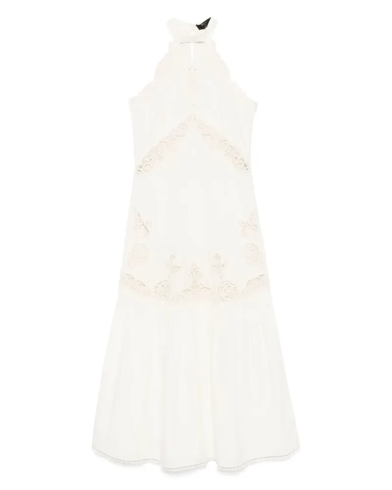 Twin-Set Maxikleid mit Spitzendetail - Nude Nude