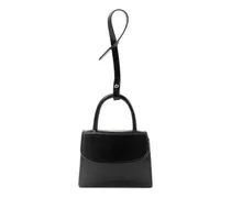 Texturierter mini Kartenetui-Anhänger - Schwarz