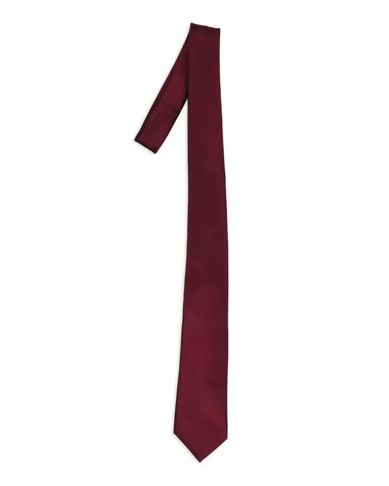 Saint Laurent Krawatte aus Satin - Rot Rot