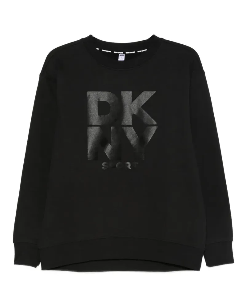 DKNY Sweatshirt mit Logo-Print - Schwarz Schwarz