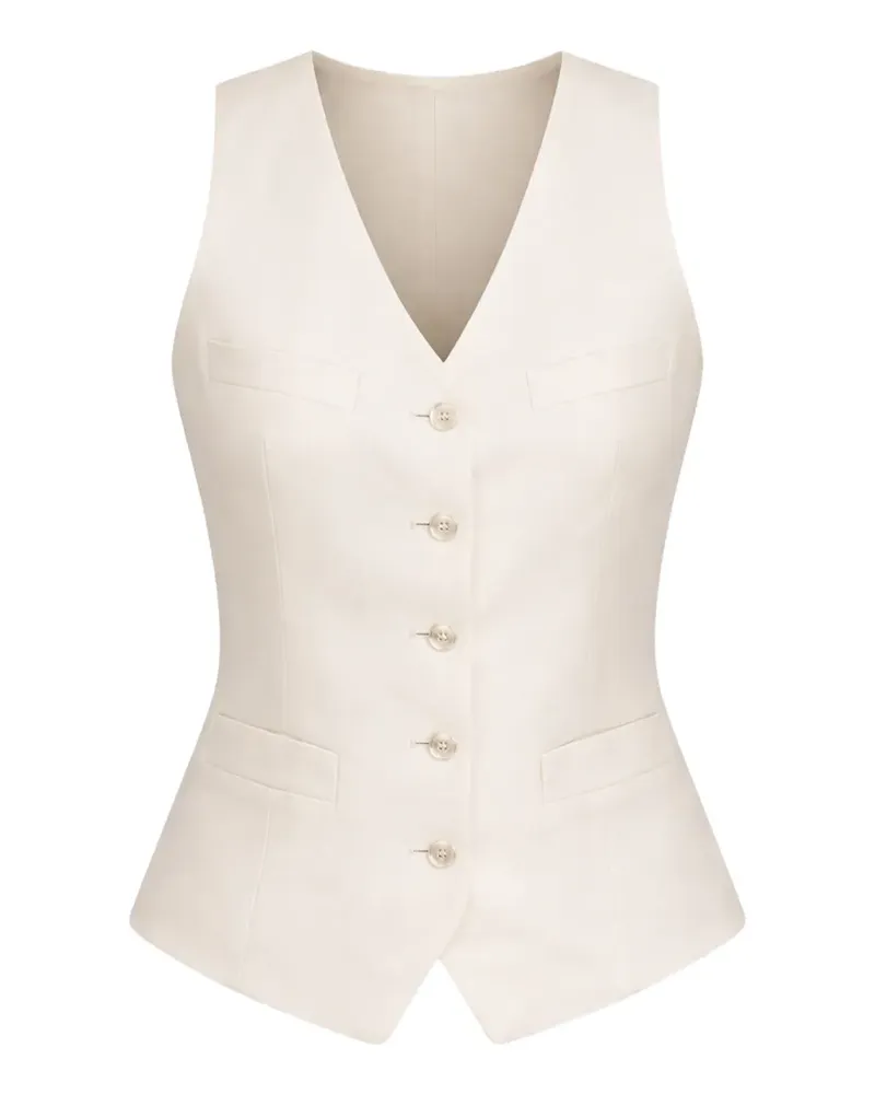 Ralph Lauren buttoned V-neck waistcoat - Nude Nude