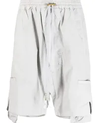 Boris Bidjan Saberi Baggy-Shorts mit Kordelzug Grau