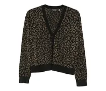 Cardigan mit V-Ausschnitt - Schwarz