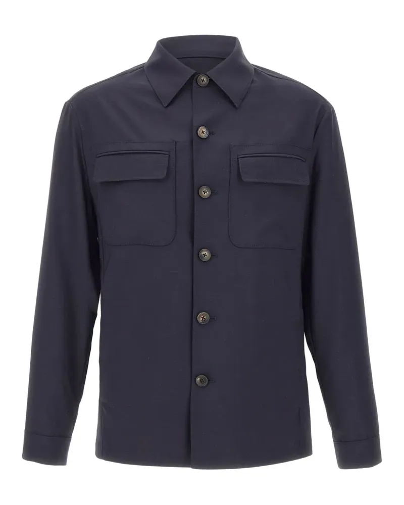 Pal Zileri chest pocket button jacket - Blau Blau