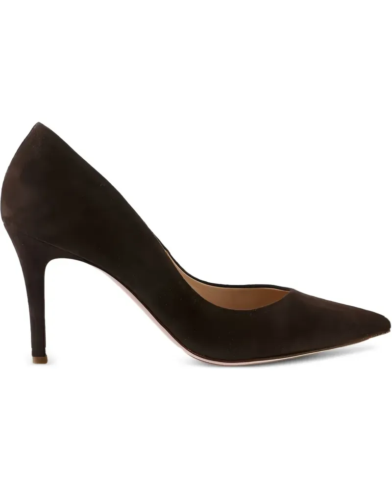 Högl Spitze Boulevard Wildleder-Pumps - Braun Braun