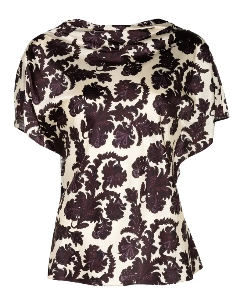 Veronica Beard Redgrave Oberteil mit Paisley-Print - Nude Nude