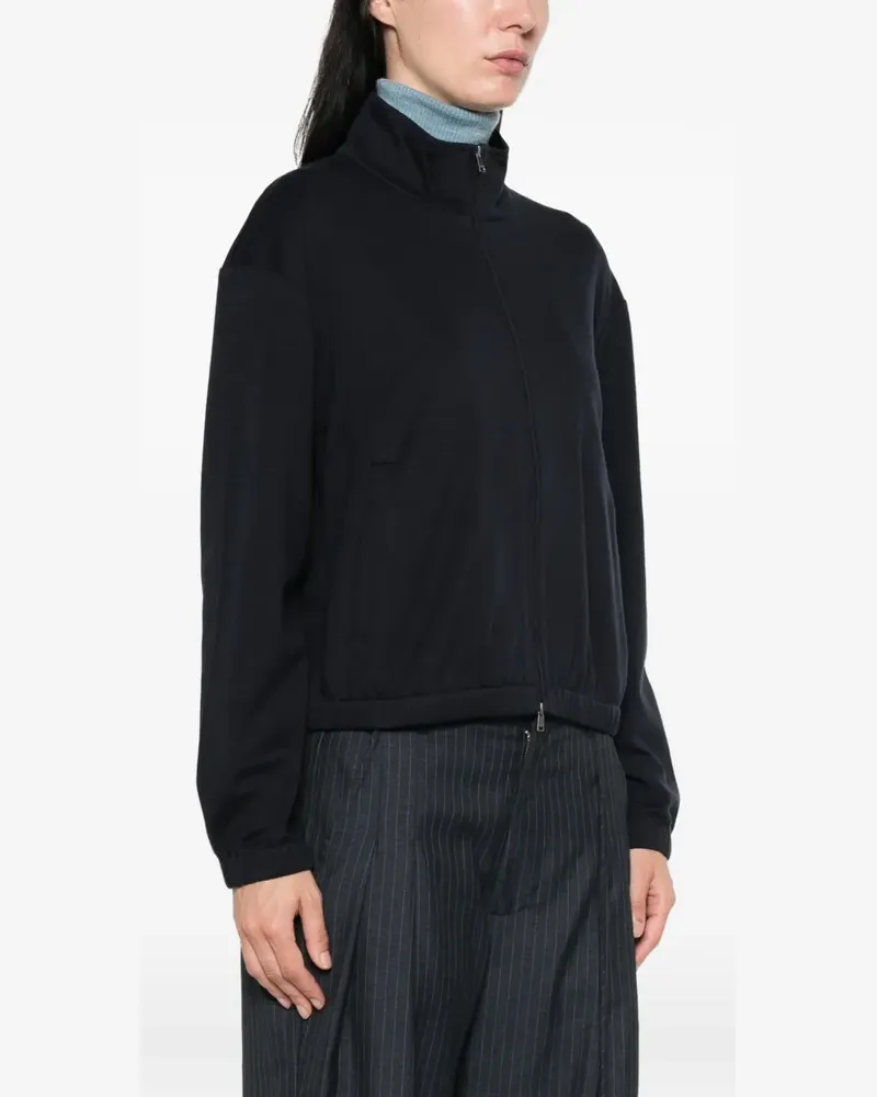 Max Mara Bomberjacke mit Stehkragen - Blau Blau