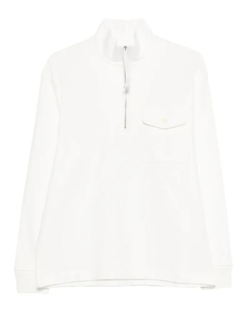 C.P. Company haf-zip chest-pocket sweatshirt - Weiß Weiß