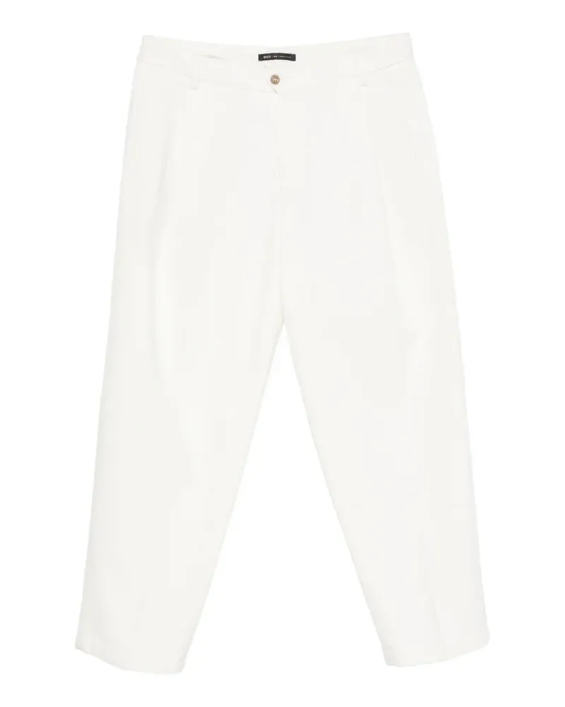 Briglia 1949 Straight-Leg-Hose mit Falten - Weiß Weiß