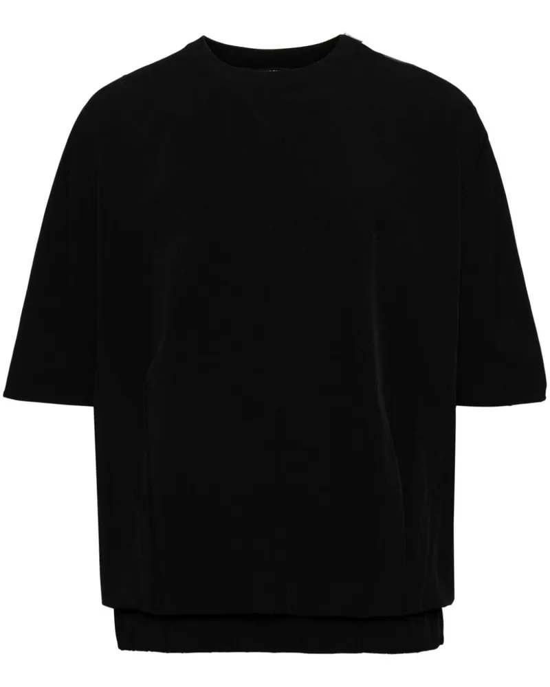 SONGZIO Kokon-T-Shirt mit Volumen - Schwarz Schwarz