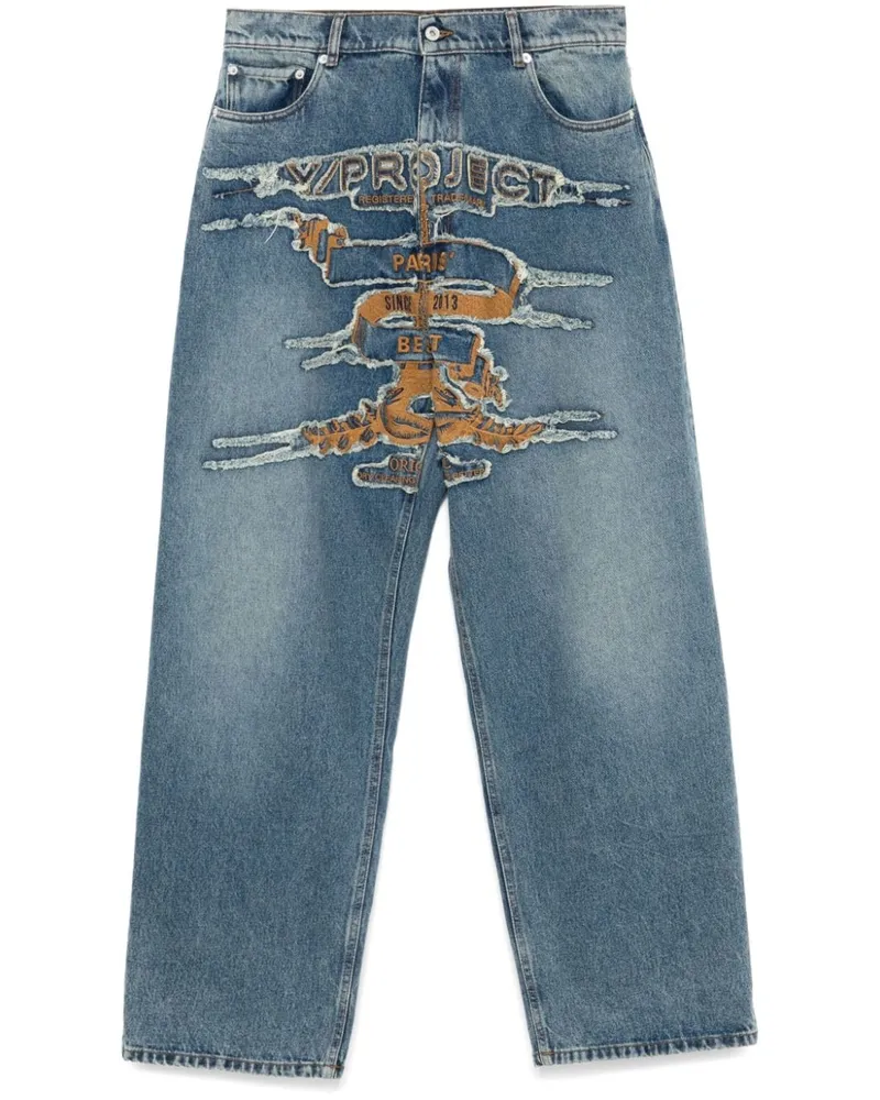 Y/PROJECT Evergreen Paris' Best Jeans - Blau Blau