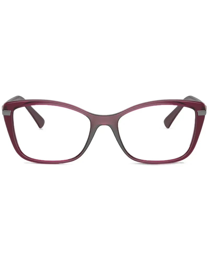 Vogue Brille mit Kristallen - Rot Rot