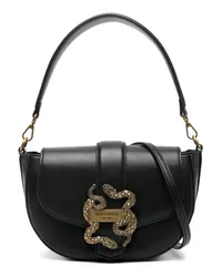 Just Cavalli Iconic-Snake Schultertasche Schwarz