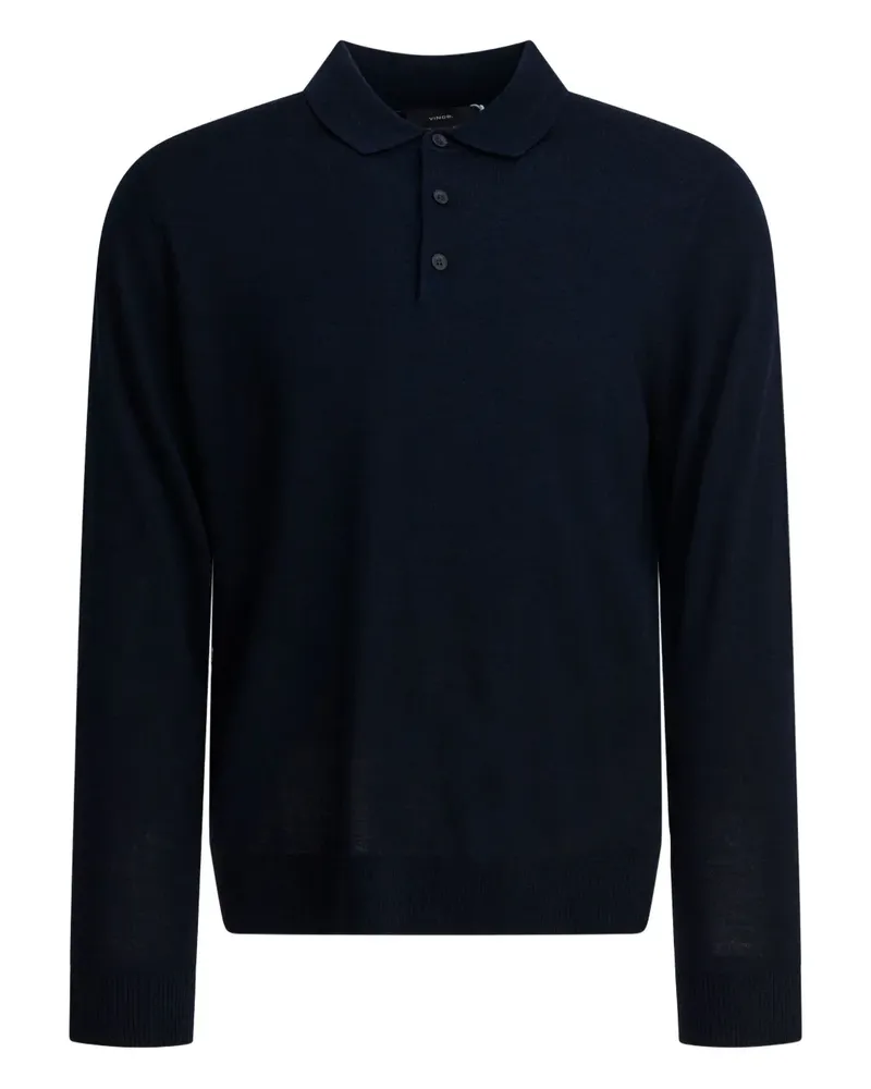 Vince Poloshirt mit Knopfleiste - Blau Blau