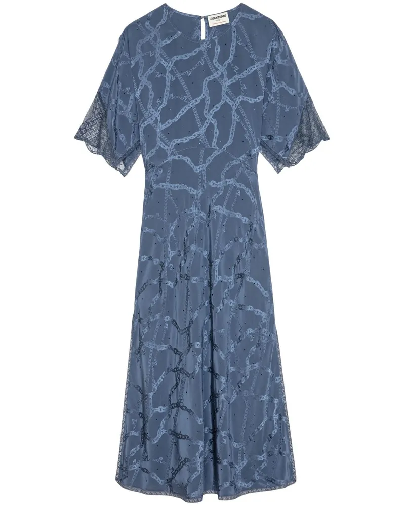Zadig & Voltaire Rey Midikleid - Blau Blau