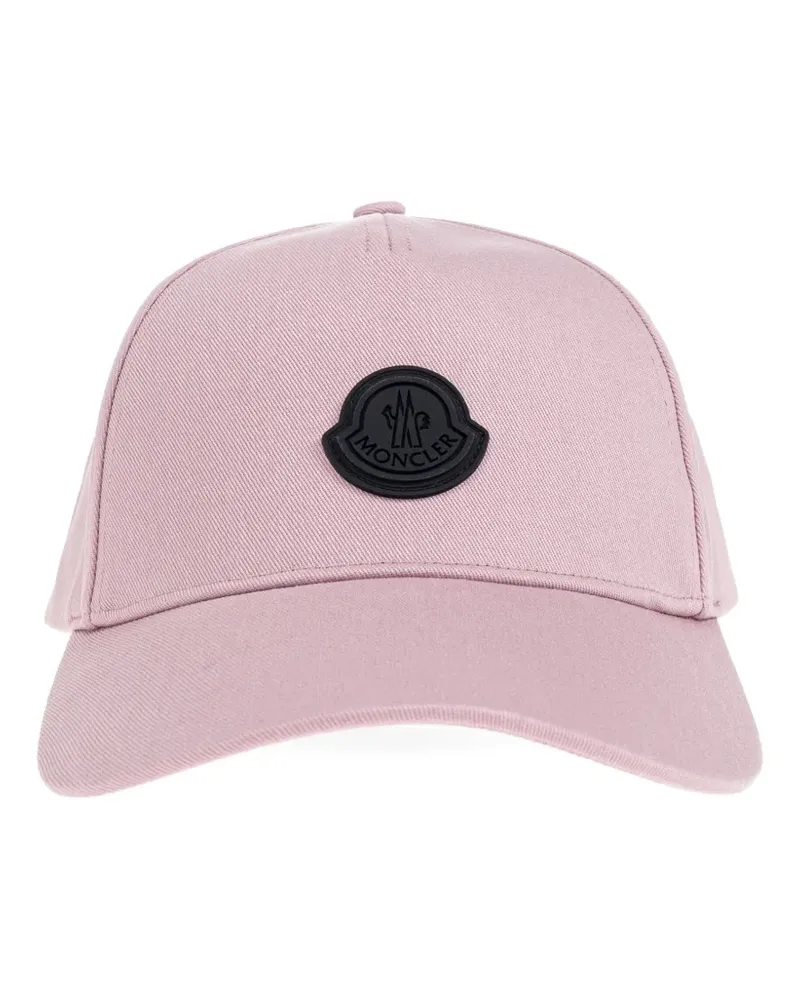 Moncler Baseballkappe mit Logo-Patch - Rosa Rosa