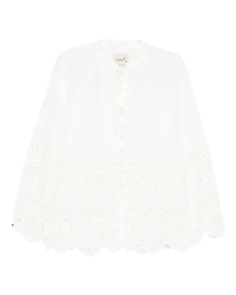 Bambah Eyelet Bluse - Weiß Weiß