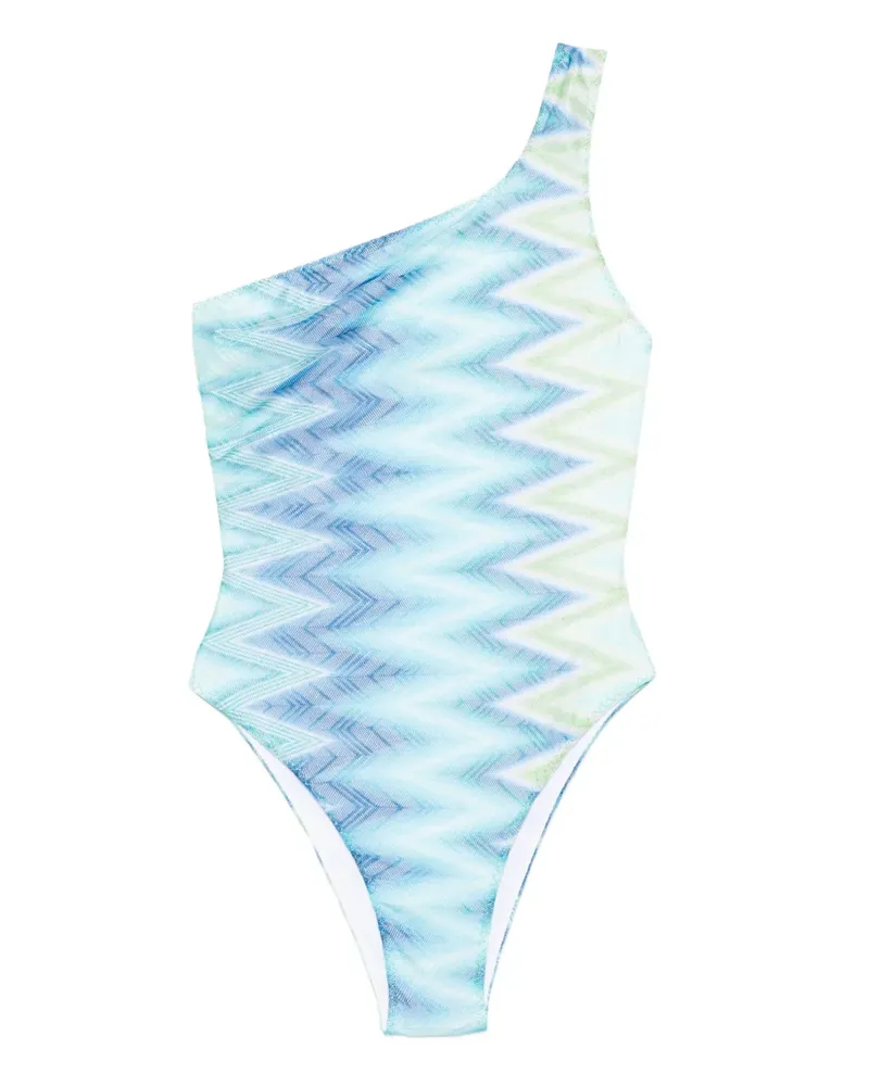 Missoni Asymmetrischer Badeanzug - Blau Blau