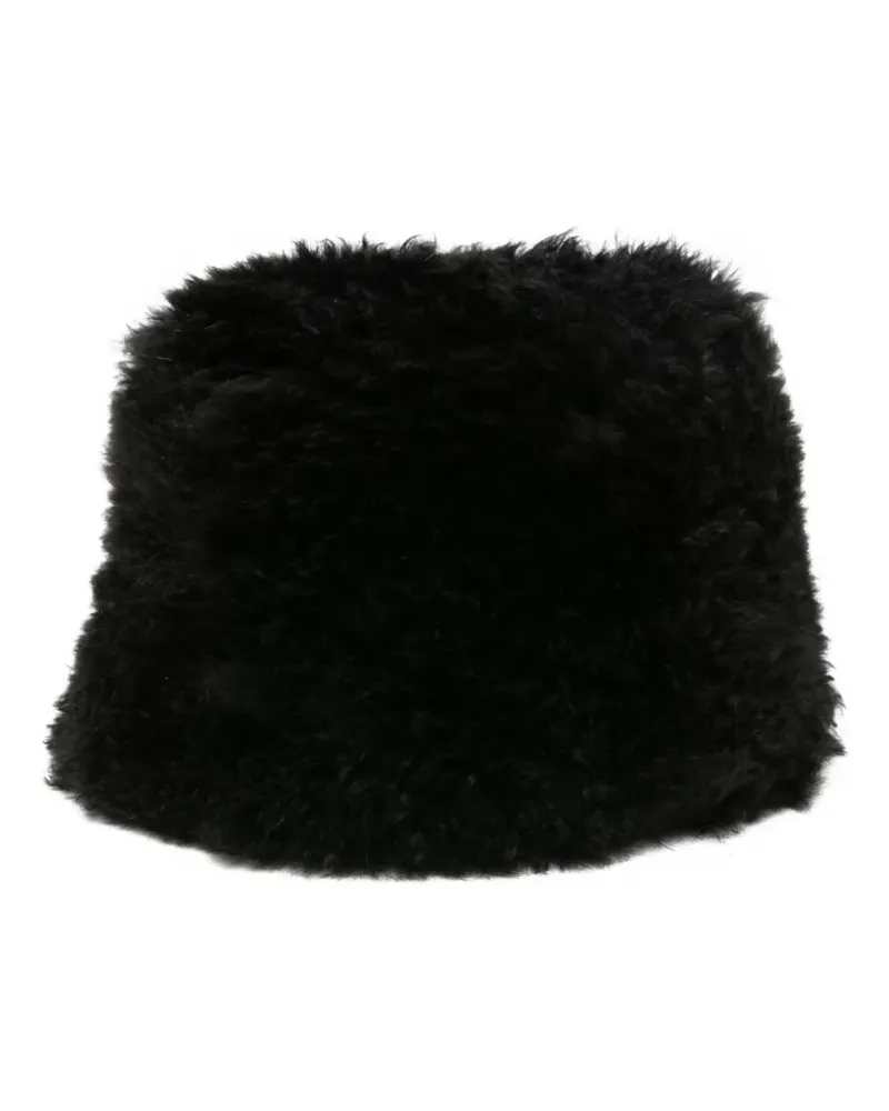 Simonetta Ravizza Fischerhut aus Shearling - Schwarz Schwarz