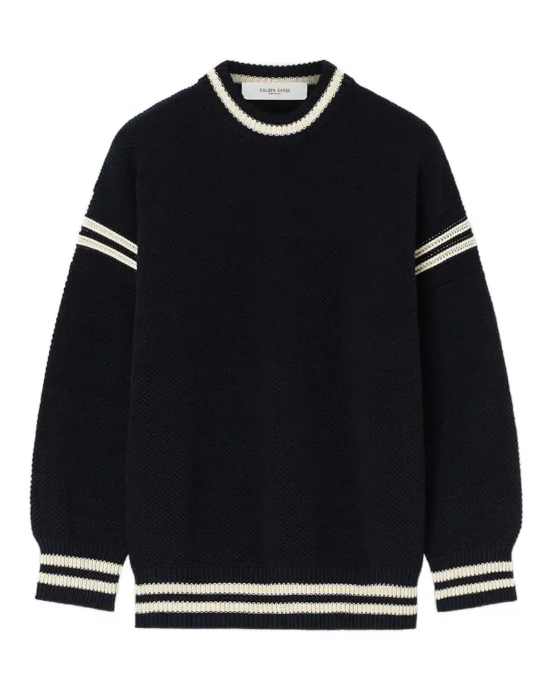 Golden Goose Kastiger Pullover mit Stickerei - Blau Blau
