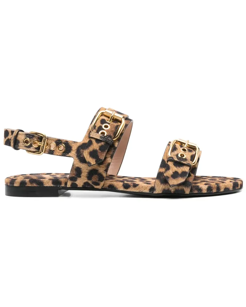 Attilio Giusti Leombruni Summer Multi Buckles Sandalen - Braun Braun