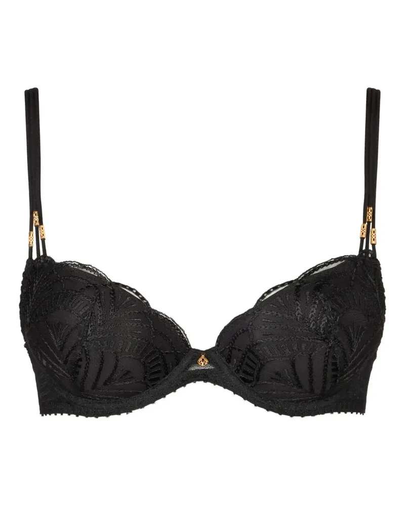 Aubade Vibes Plunge-BH mit Stickerei - Schwarz Schwarz