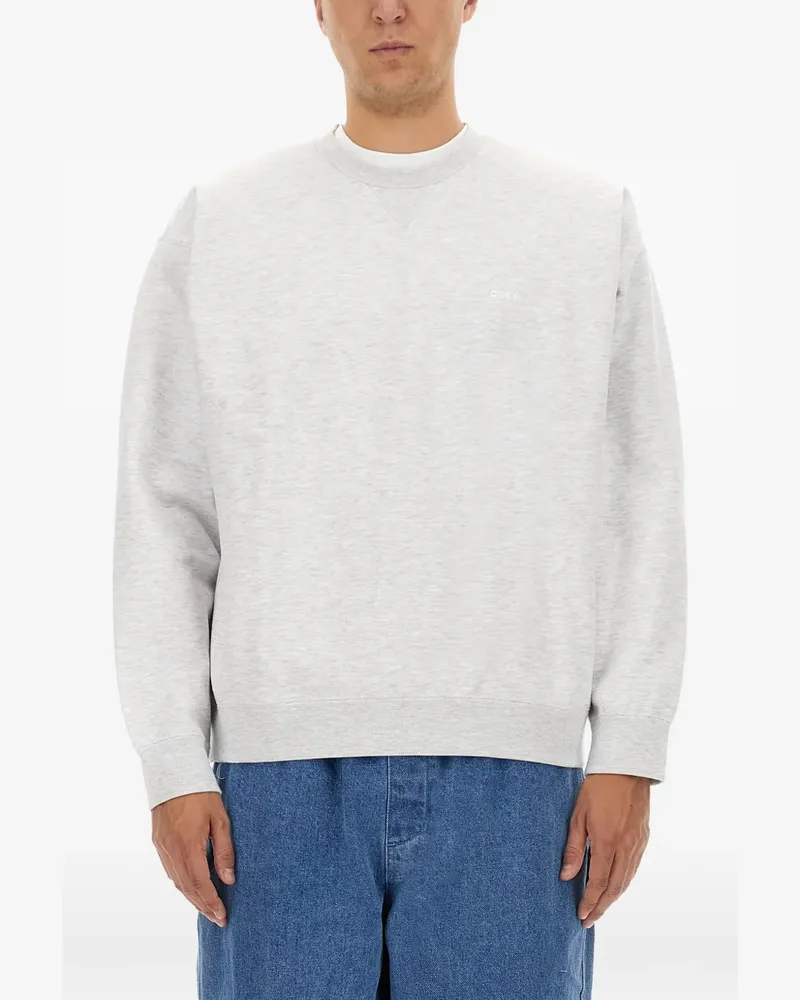 Obey Sweatshirt mit Rundhalsausschnitt - Grau Grau