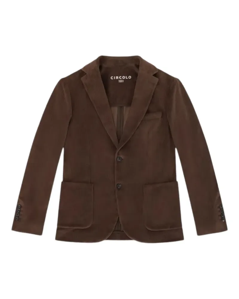 CIRCOLO 1901 Tiny corduroy single-breasted blazer - Braun Braun