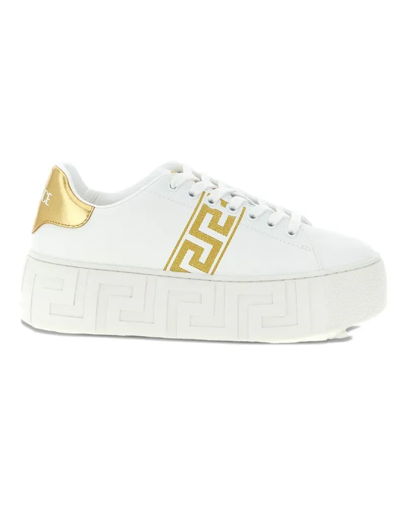 Versace La Greca platform sneakers - Weiß Weiß
