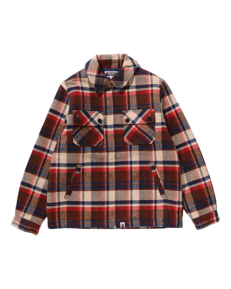 BAPE check pockets jacket - Braun Braun