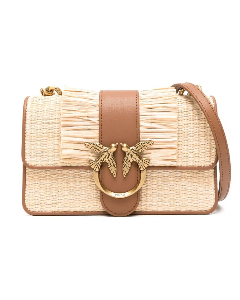 Pinko Mini Love One Schultertasche - Nude Nude