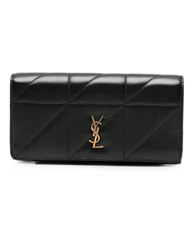Saint Laurent Gestepptes Jamie Portemonnaie - Schwarz Schwarz