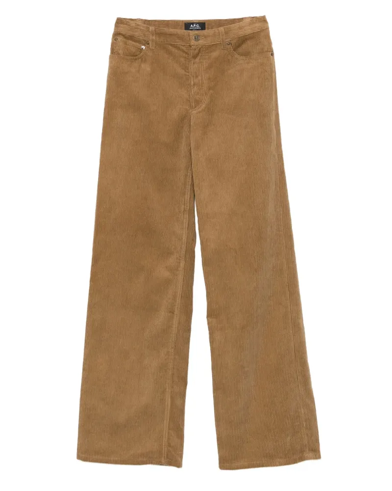 A.P.C. Hose aus Cord - Braun Braun