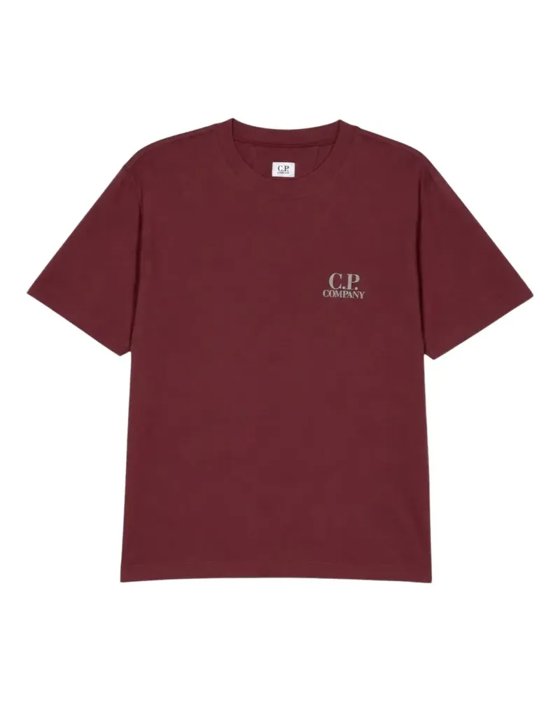 C.P. Company T-Shirt mit Logo-Print - Rot Rot