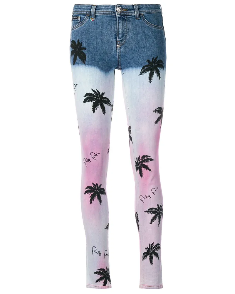Philipp Plein Aloha Plein' Skinny-Jeans - Blau Blau
