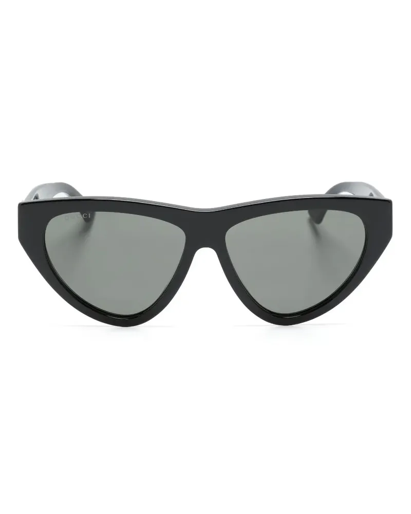 Gucci Sonnenbrille mit Cat-Eye-Gestell - Schwarz Schwarz